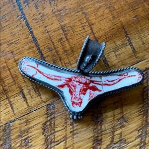 Longhorn Sterling Silver Pendant